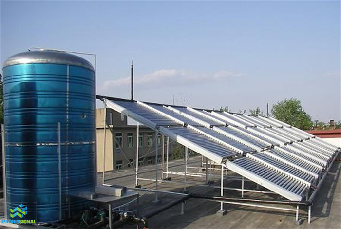 太阳能辅助热泵热水工程-平板管
